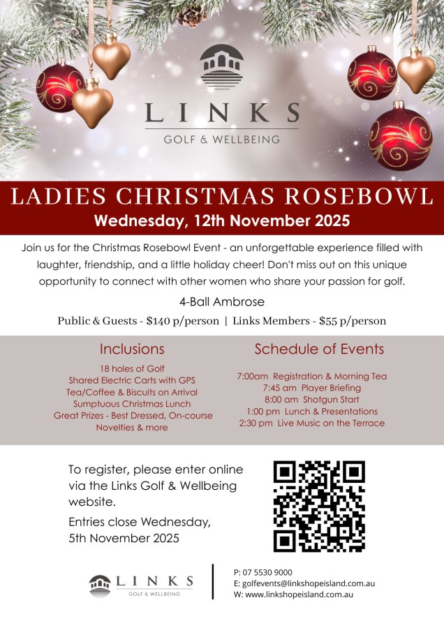 Ladies Christmas Rosebowl