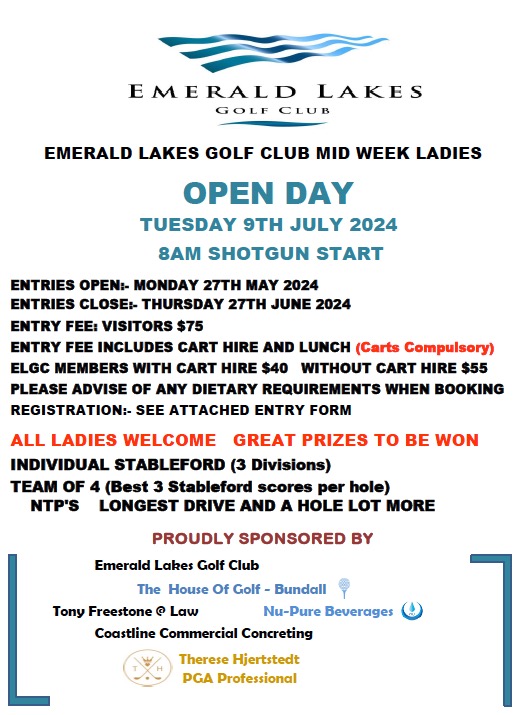Emerald Lakes Open Day